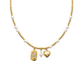 Vintage Charm Pearl Necklace