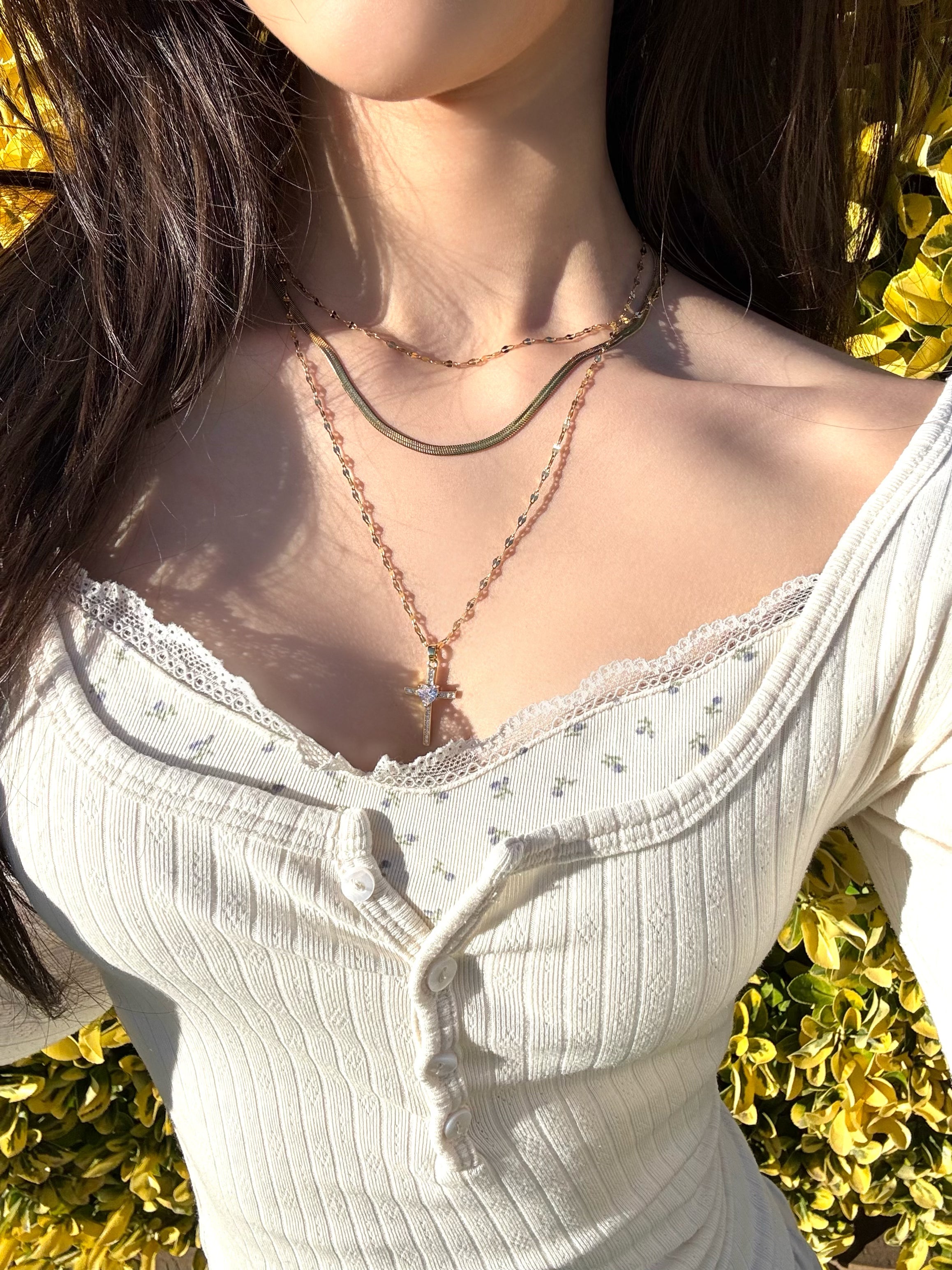 Saintlight Layer Cross Necklace