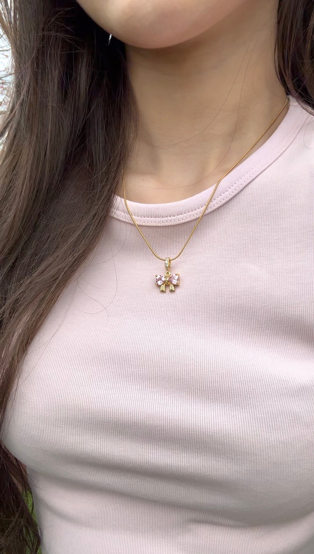Velvet Bow Dream Necklace