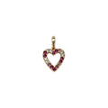 Ruby Heart Charm