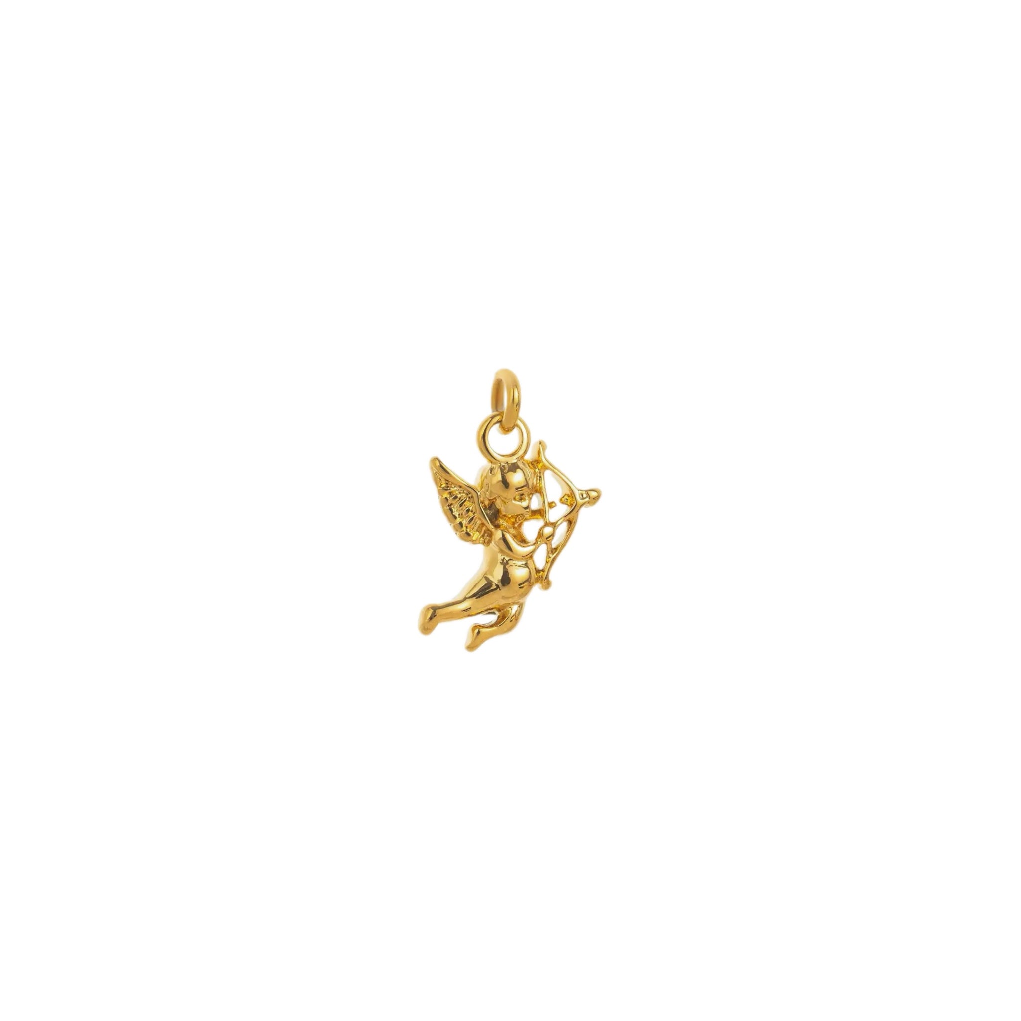 Golden Cupid Charm