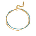 Double Layer Blue Bracelet