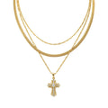 Sacred Layer Cross Necklace