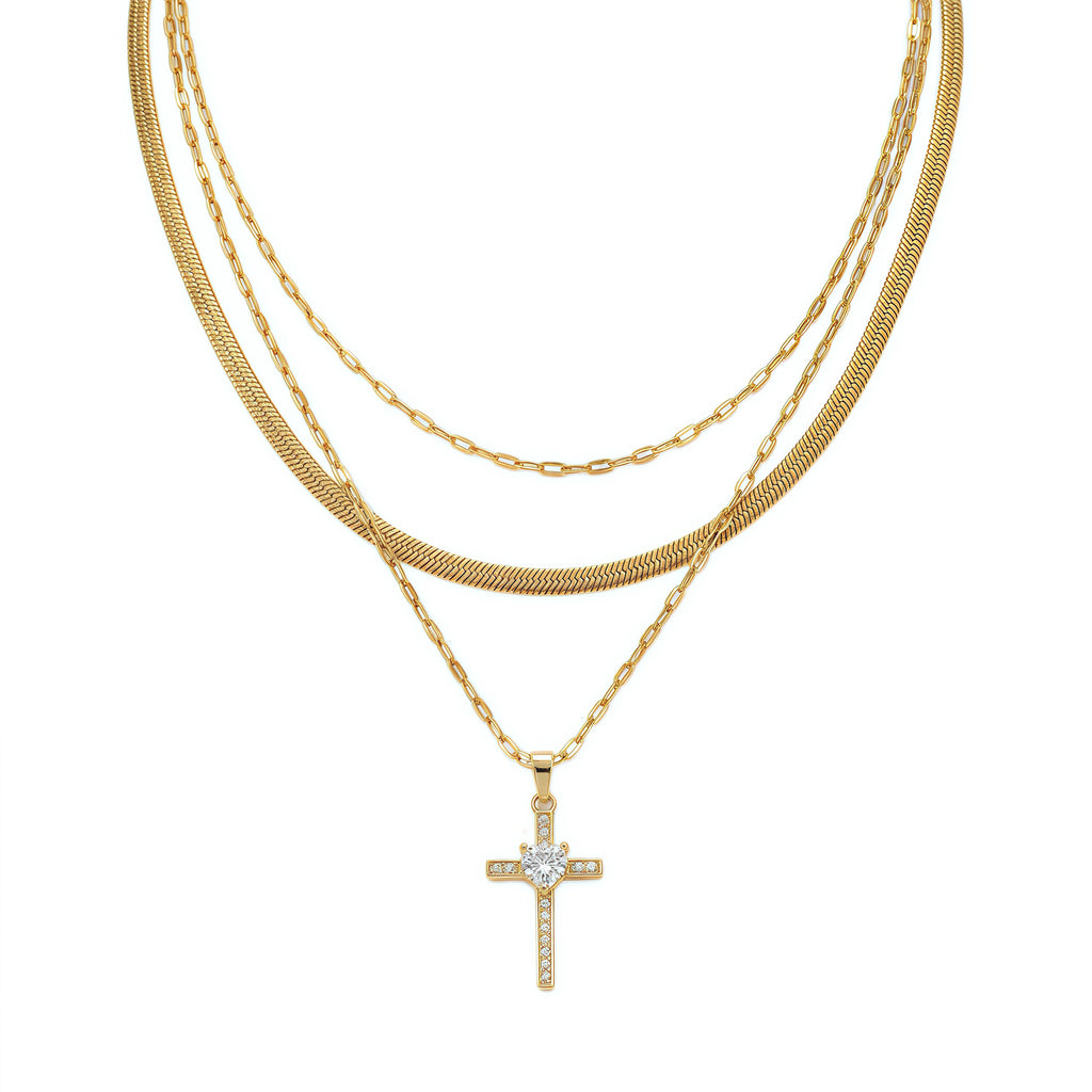 Saintlight Layer Cross Necklace