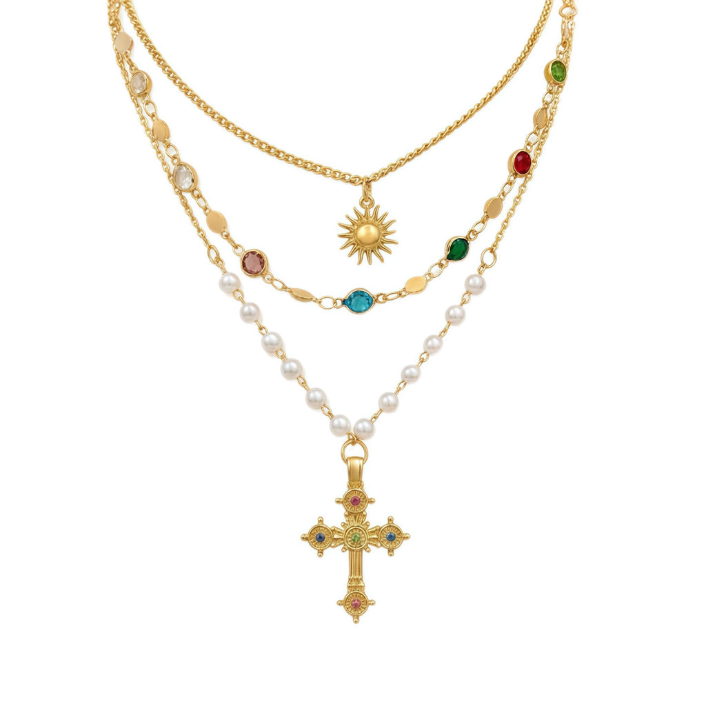 Celestial Multi Layer Neckace