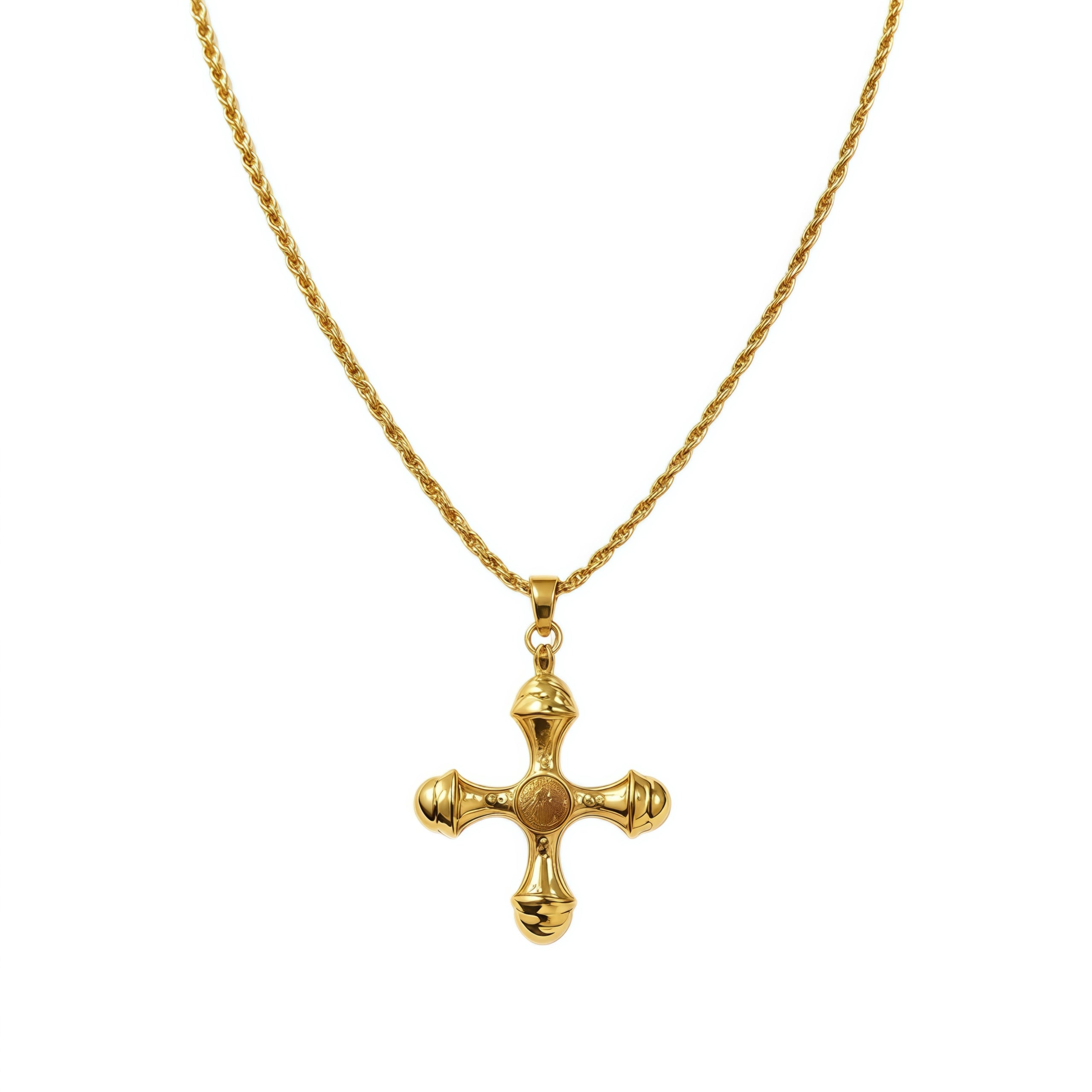 Vintage Royal Cross Necklace