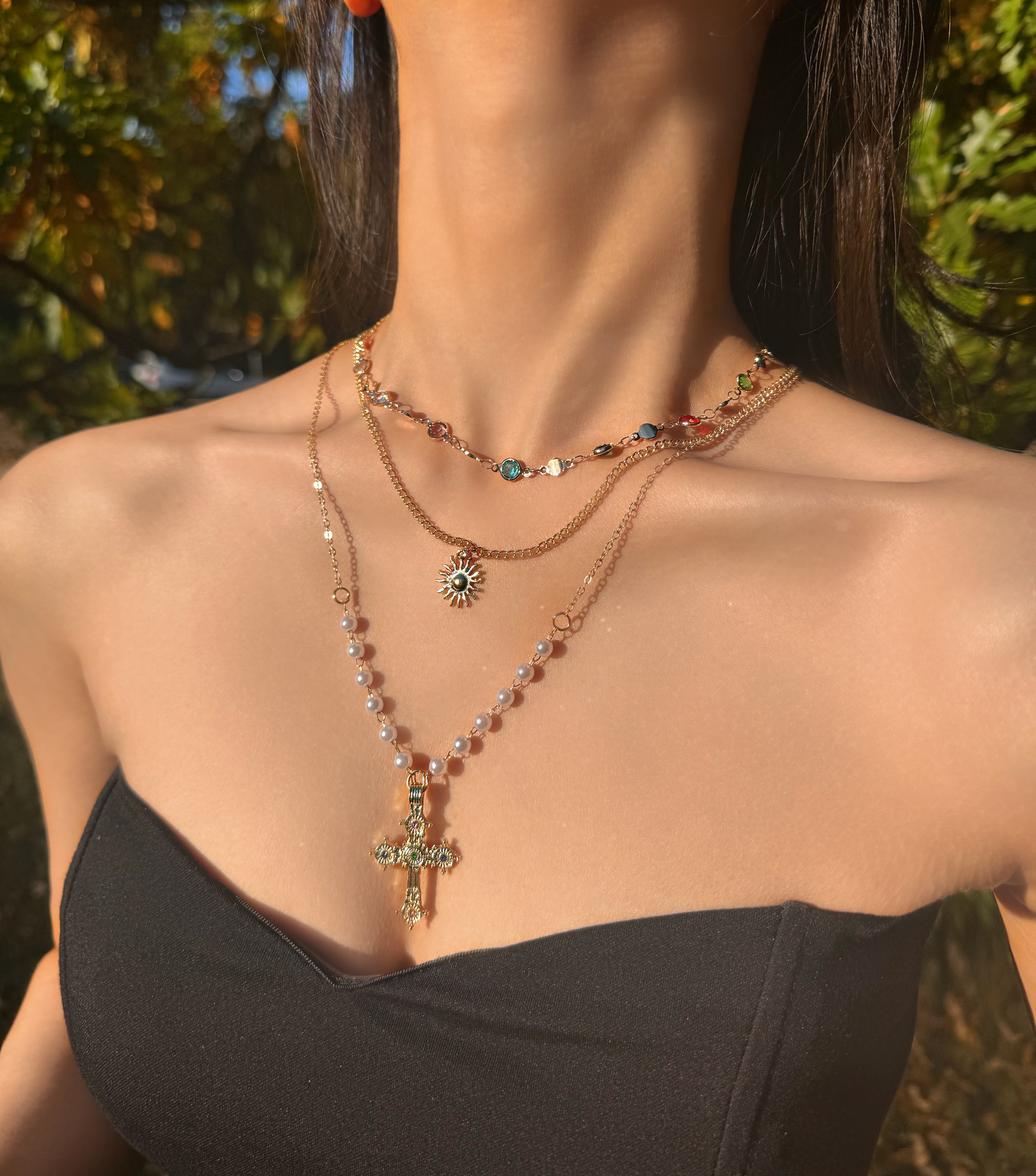 Celestial Multi Layer Neckace