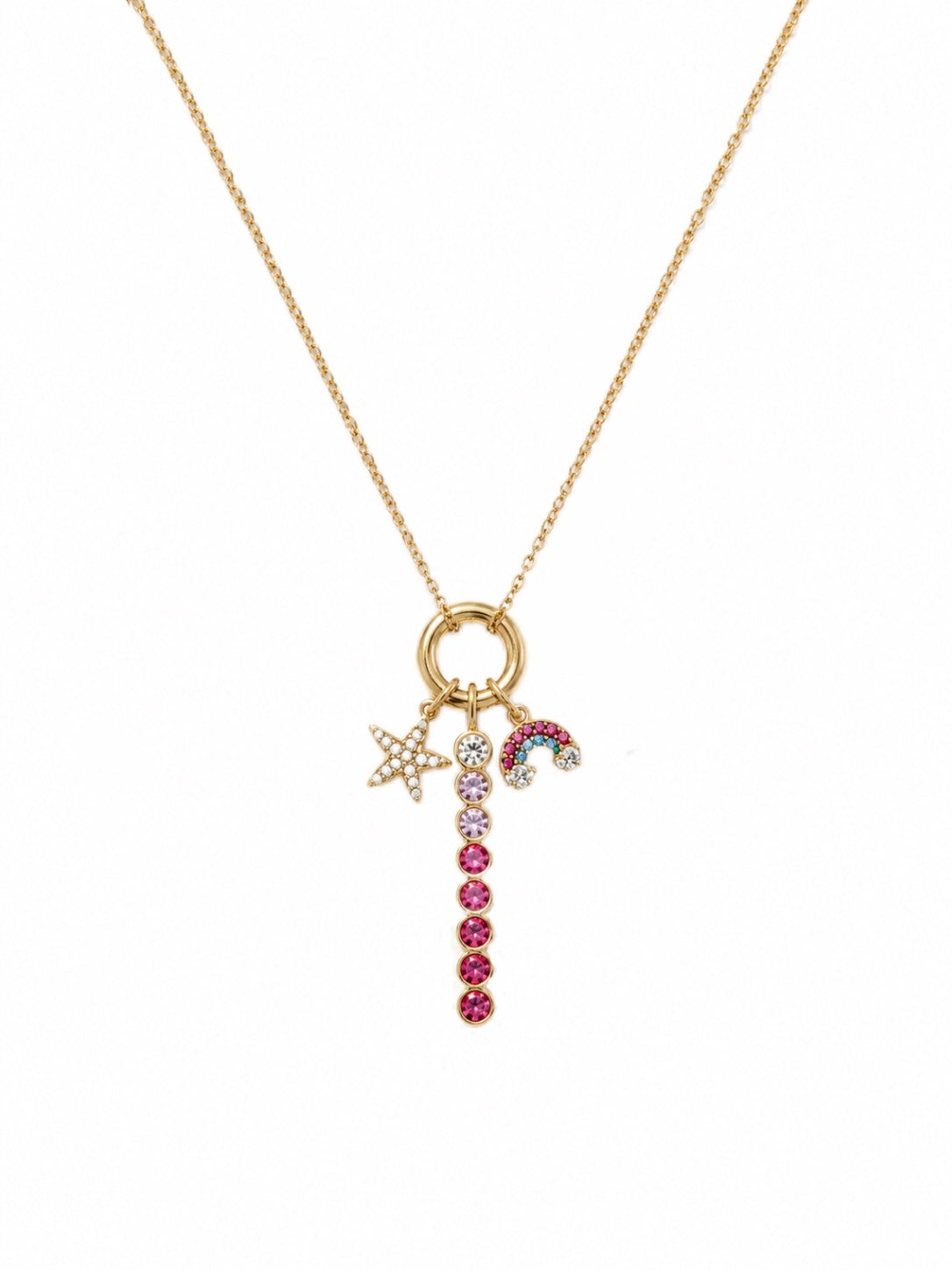 Star Rainbow Drop Necklace